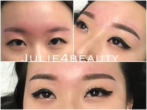 Eyeliner Tattoo result by julie's cosmetic tattoo studio in Bayside, NY
