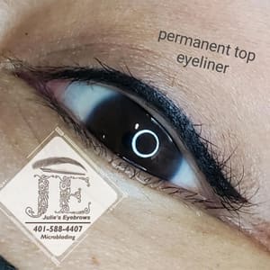 Eyeliner Tattoo result by Julie's Eyebrows Microblading in Fall River, MA