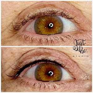 Eyeliner Tattoo result by Just Be Studio in Raleigh, NC