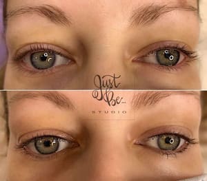 Eyeliner Tattoo result by Just Be Studio in Raleigh, NC