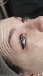 Eyeliner Tattoo result by Kat McKyle Esthetics and Permanent Cosmetics in Louisville, KY