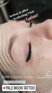 Eyeliner Tattoo result by Kat McKyle Esthetics and Permanent Cosmetics in Louisville, KY