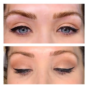 Eyeliner Tattoo result by Kat’s Cosmetic Tats in El Cerrito, CA