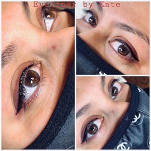 Eyeliner Tattoo result by Kate Microblading Eyebrows Studio in Lyndhurst, NJ