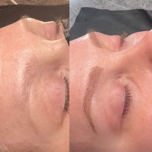 Eyeliner Tattoo result by Katherine Kennedy Makeup in Springfield, MA