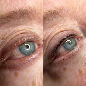 Eyeliner Tattoo result by KCK Permanent Makeup in Denham Springs, LA
