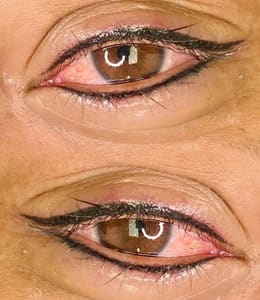 Eyeliner Tattoo result by Keiliane Melo in Framingham, MA