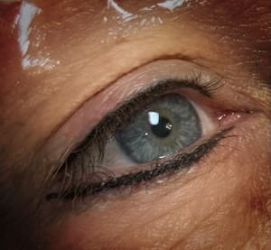 Eyeliner Tattoo result by Kerry Leigh Studios in West Bend, WI