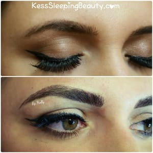 Eyeliner Tattoo result by Kess' Sleeping Beauty in Charlotte, NC