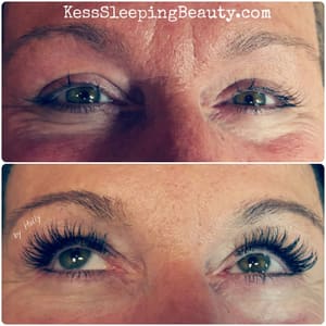 Eyeliner Tattoo result by Kess' Sleeping Beauty in Charlotte, NC