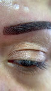 Eyeliner Tattoo result by Kiran's Eyebrow Threading in Lakeland, FL