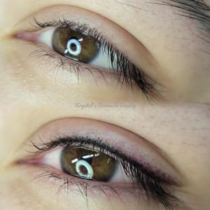 Eyeliner Tattoo result by Krystal's Brows & Beauty in Vancouver, WA