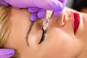 Eyeliner Tattoo result by Kymberlee's Permanent Makeup & Aesthetics in Saco, ME