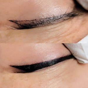 Eyeliner Tattoo result by LA LA LASH in Atlanta, GA