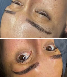 Eyeliner Tattoo result by LAB Esthetics Bar, inside The Lash Gallery in Murrieta, CA