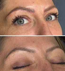 Eyeliner Tattoo result by LAB Esthetics Bar, inside The Lash Gallery in Murrieta, CA