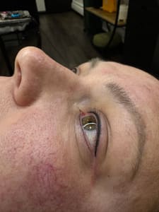 Eyeliner Tattoo result by LaBelle Brow Studio in Aberdeen, SD