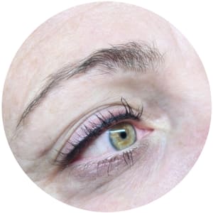 Eyeliner Tattoo result by Lacey's Esthetics & Wellness in Mineral, VA