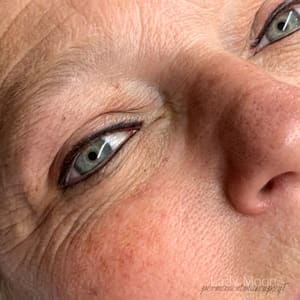 Eyeliner Tattoo result by Lady Moon Cosmetic Tattooing in Grand Island, NE