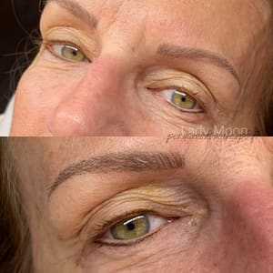 Eyeliner Tattoo result by Lady Moon Cosmetic Tattooing in Grand Island, NE