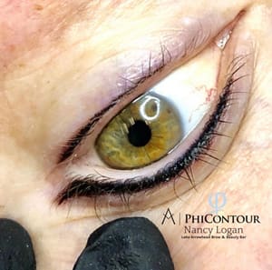 Eyeliner Tattoo result by Lake Arrowhead Brow And Beauty Bar in Lake Arrowhead, CA