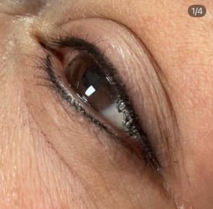 Eyeliner Tattoo result by Lana's Brows Permanent Make-Up in Boca Raton, FL