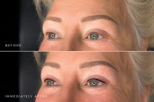 Eyeliner Tattoo result by Lash and Brow Esthetics Specialist in Russell, KY
