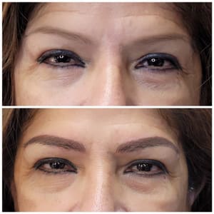 Eyeliner Tattoo result by Lash Artist Extensions, Professional Makeup Artist, and Microblading Specialist in Staten Island, NY