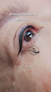 Eyeliner Tattoo result by Lash House Beauty - Microblading, Microshading, Nano Brows, Powder brows, Lash extensions training, Frederick MD in Frederick, MD