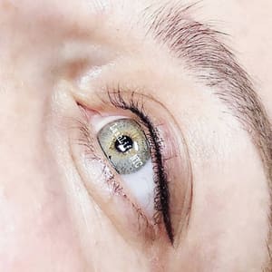 Eyeliner Tattoo result by Lash Lift NYC (LVL), In-home Service, Brow Lamination, Microblading in New York, NY