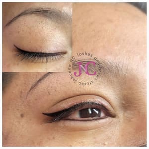 Eyeliner Tattoo result by Lashes and Brows Studio Johanna NC in Gastonia, NC