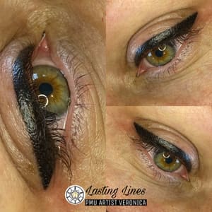 Eyeliner Tattoo result by Lasting Lines Permanent Makeup in Midland, MI