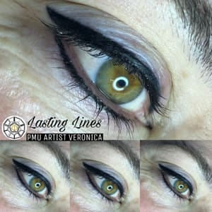Eyeliner Tattoo result by Lasting Lines Permanent Makeup in Midland, MI