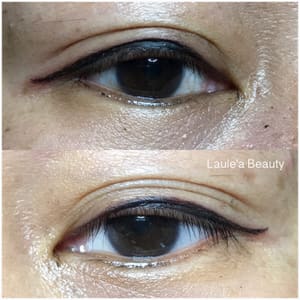 Eyeliner Tattoo result by Laule'a Beauty Honolulu - Brows, Lash Lift & Skin care in Honolulu, HI