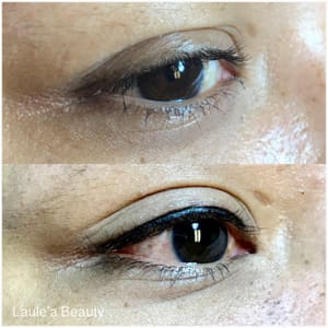Eyeliner Tattoo result by Laule'a Beauty Honolulu - Brows, Lash Lift & Skin care in Honolulu, HI