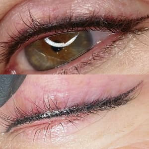 Eyeliner Tattoo result by Lauren Taylor Permanent Makeup and Training in Bonney Lake, WA
