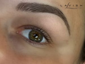 Eyeliner Tattoo result by Lavish Brows Microblading & Laser Free Tattoo Removal in Wooster, OH