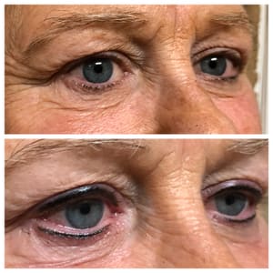Eyeliner Tattoo result by Le Beau Visage Permanent Cosmetics in Chico, CA