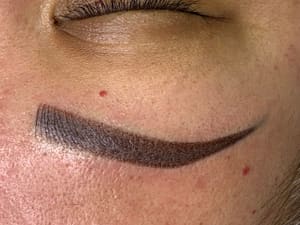 Eyeliner Tattoo result by Leylah’s Beauty Box in Chino, CA