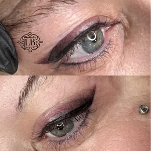 Eyeliner Tattoo result by Li Brows Studio in Ocala, FL