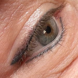 Eyeliner Tattoo result by Lila Studio in Hendersonville, NC