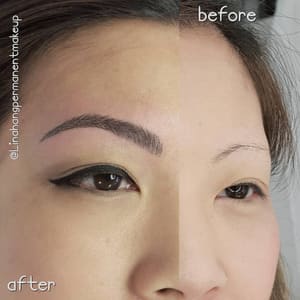 Eyeliner Tattoo result by Lina Hang Makeup & Permanent Cosmetics in Los Angeles, CA