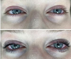 Eyeliner Tattoo result by Lips & Lashes by Crazy Aimee, LLC in South Bend, IN