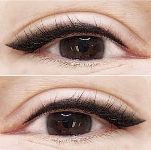 Eyeliner Tattoo result by LISA OM Dallas Studio & Academy in Dallas, TX
