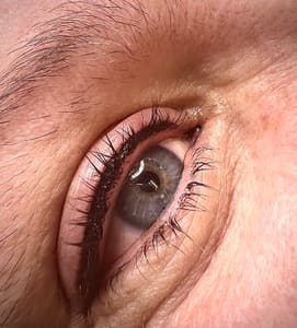 Eyeliner Tattoo result by Little P's Permanent Cosmetics and Body Piercings in Cottonwood, AZ