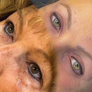 Eyeliner Tattoo result by Lived-in Cosmetics in Carpentersville, IL