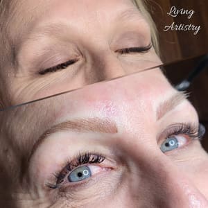 Eyeliner Tattoo result by Living Artistry in Hayden, ID