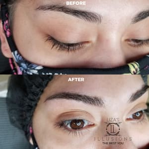 Eyeliner Tattoo result by Liza's Illusions in Brownsville, TX