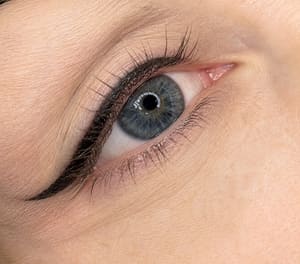 Eyeliner Tattoo result by LuxeContour Aesthetics Permanent Makeup Studio in Mishawaka, IN