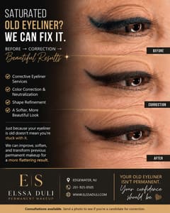 Eyeliner Tattoo result by Luxury Permanent Makeup- Elssa Duli in Edgewater, NJ